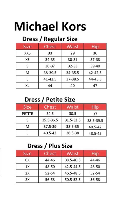 michael kors jacket size chart|michael kors swimsuit size chart.